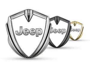 Jeep Metallico Cupolato Emblema Disegno Tuning Max Splendente